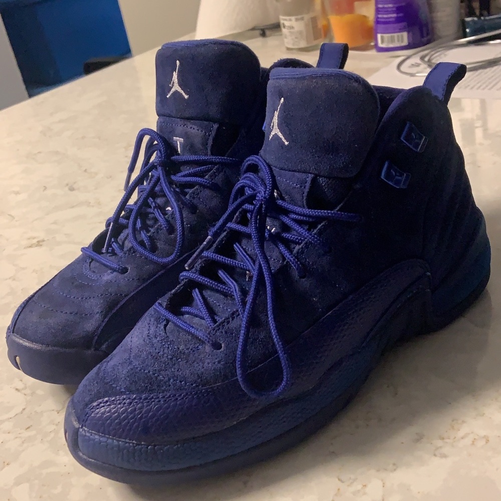 Air Jordan Retro 12 GS Blue Suede